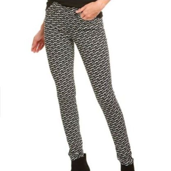 J Brand Super Skinny Mid-Rise Berlin Print Jeans